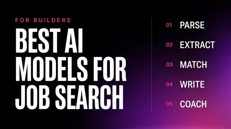 Featured image for Best AI Models for Job Search Tasks: A Builder’s Guide (2026)