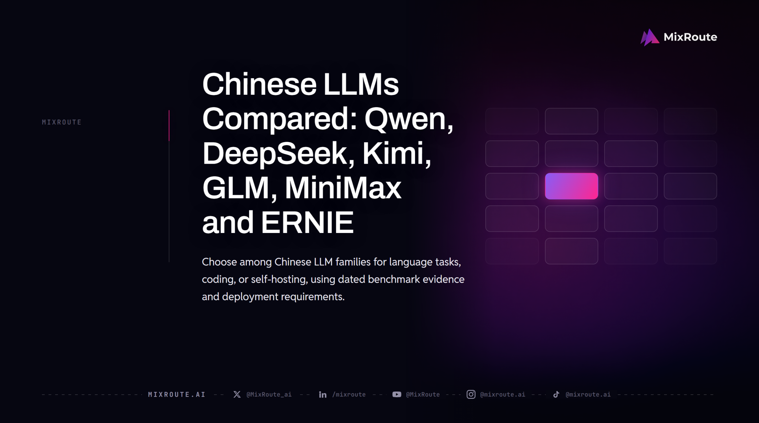 Chinese LLMs Compared: Qwen, DeepSeek, Kimi, GLM, MiniMax and ERNIE