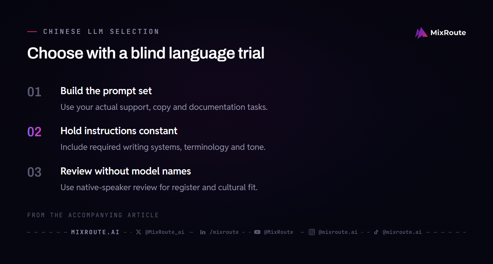 A proposed trial uses real prompts, consistent instructions and blind native-speaker review.