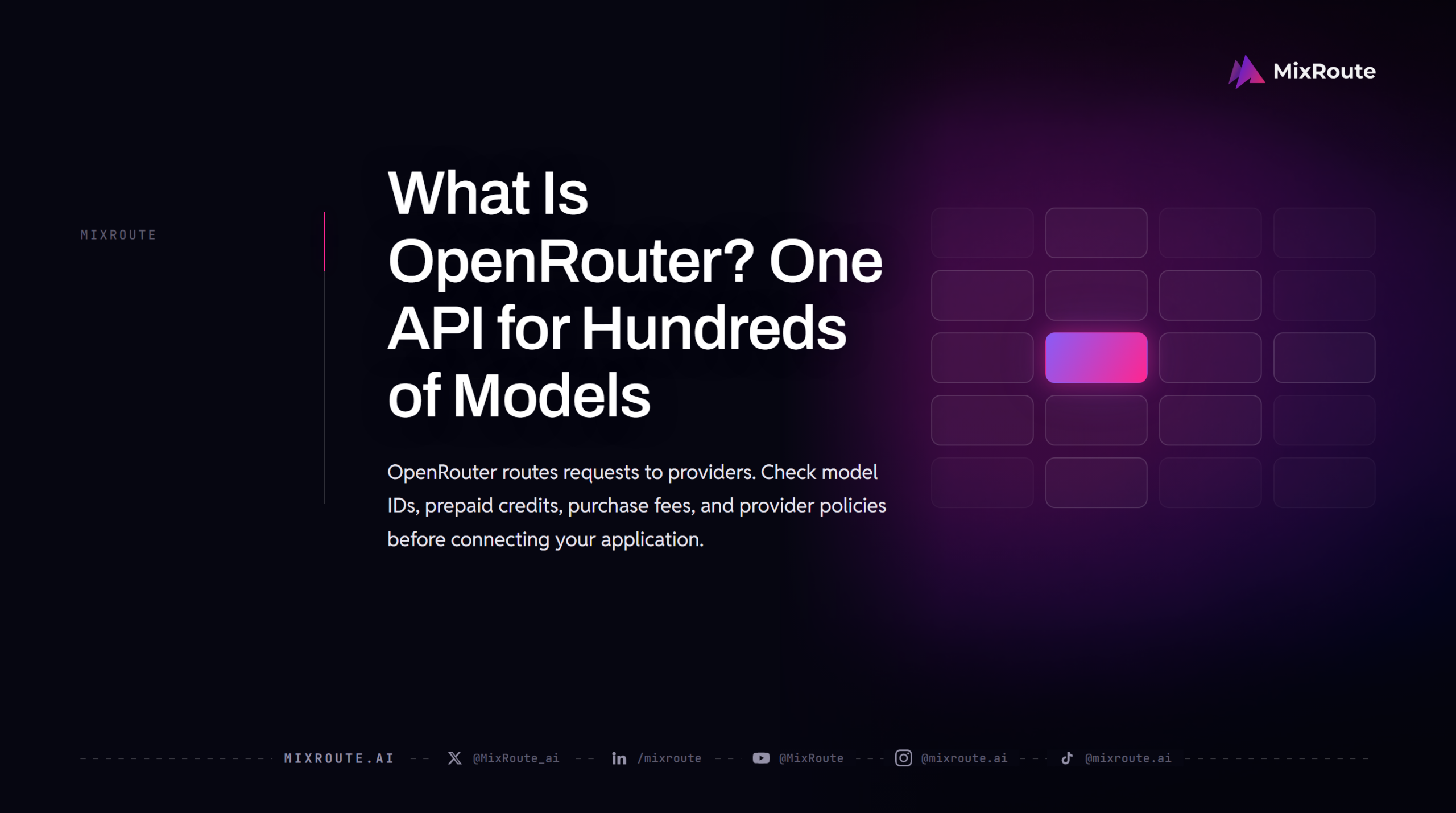 What Is OpenRouter? One API for Hundreds of Models 1 What Is OpenRouter? One API for Hundreds of Models