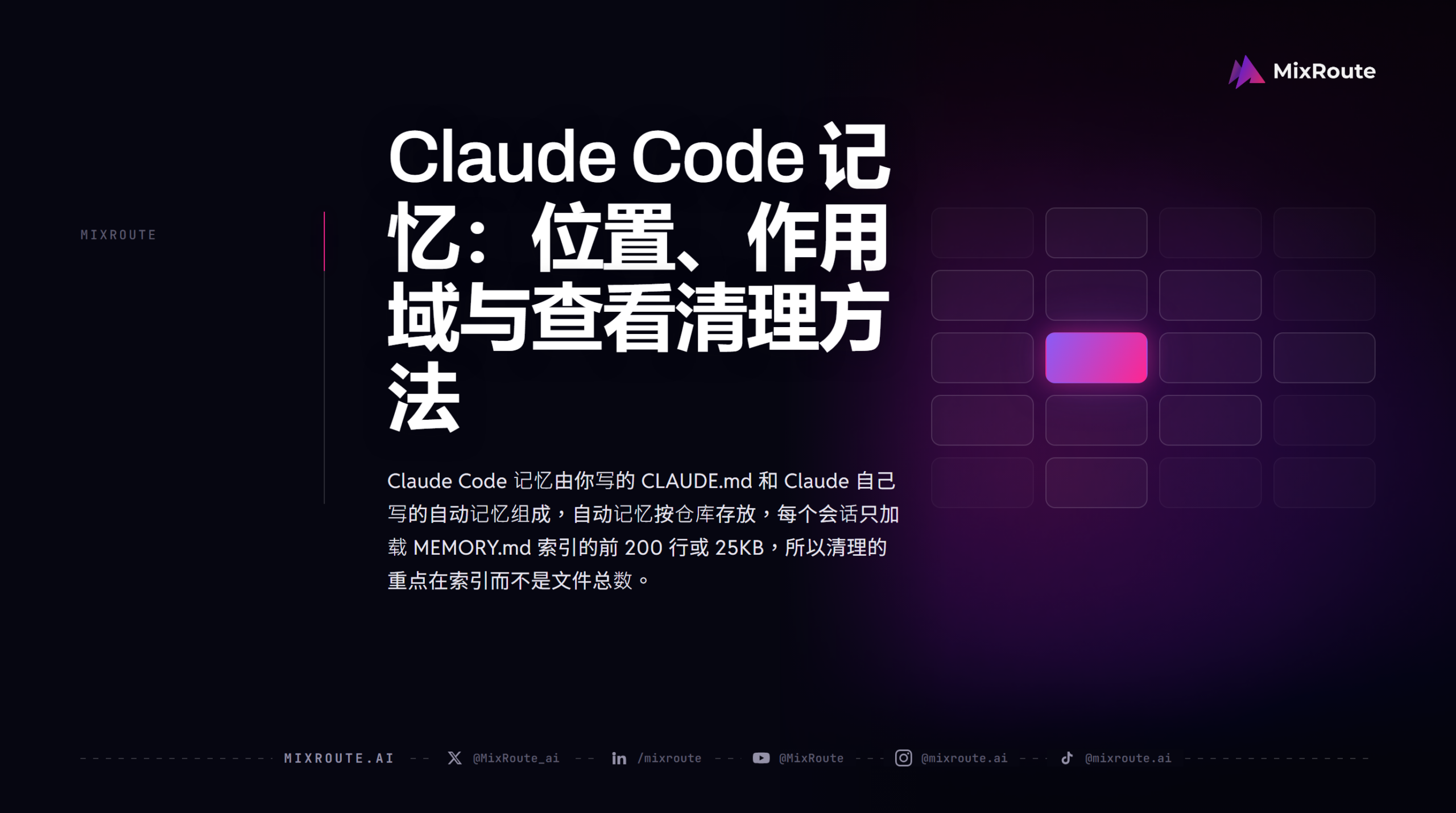 Claude Code 记忆：位置、作用域与查看清理方法