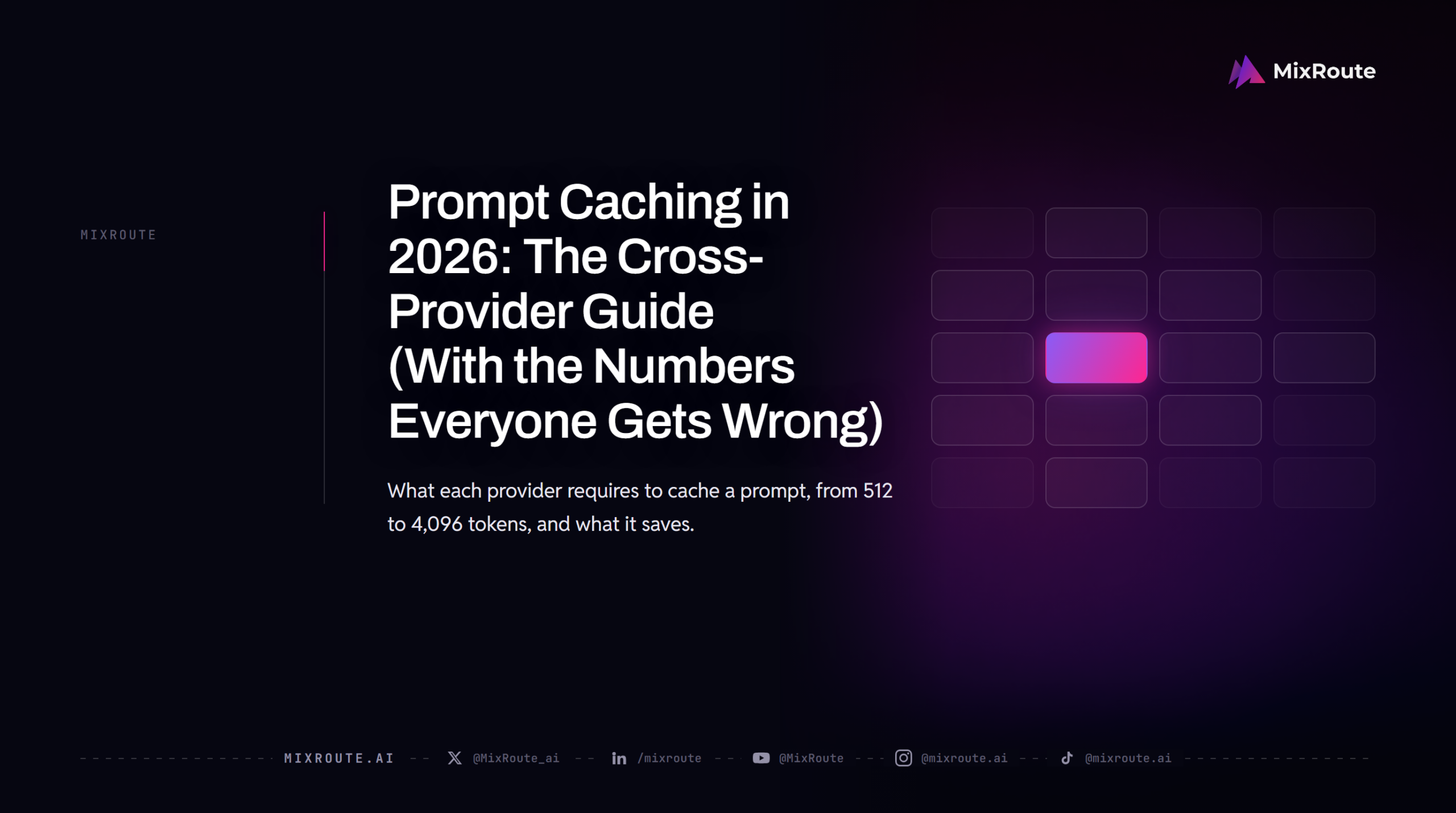 Prompt Caching in 2026: The Cross-Provider Guide (With the Numbers Everyone Gets Wrong)